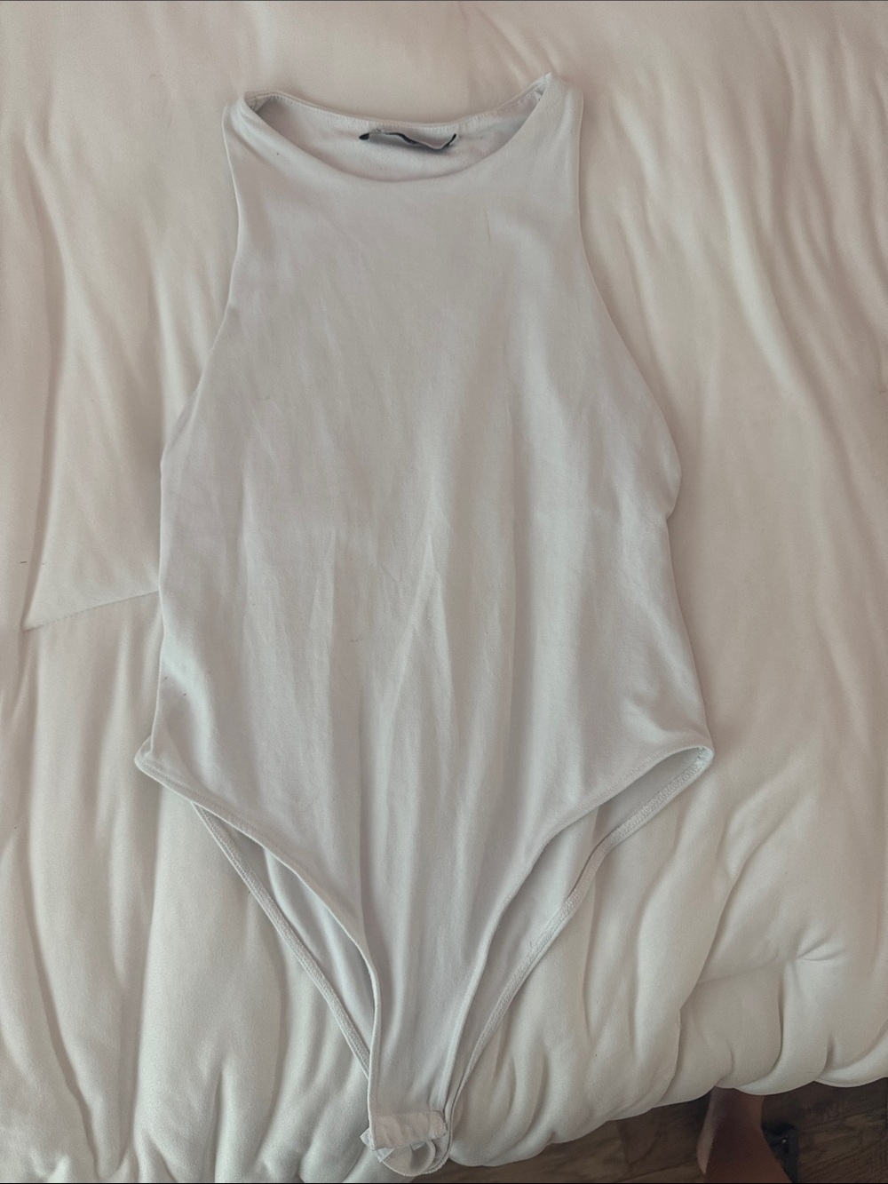 Zara Classic White women’s One-Piece Bodysuit